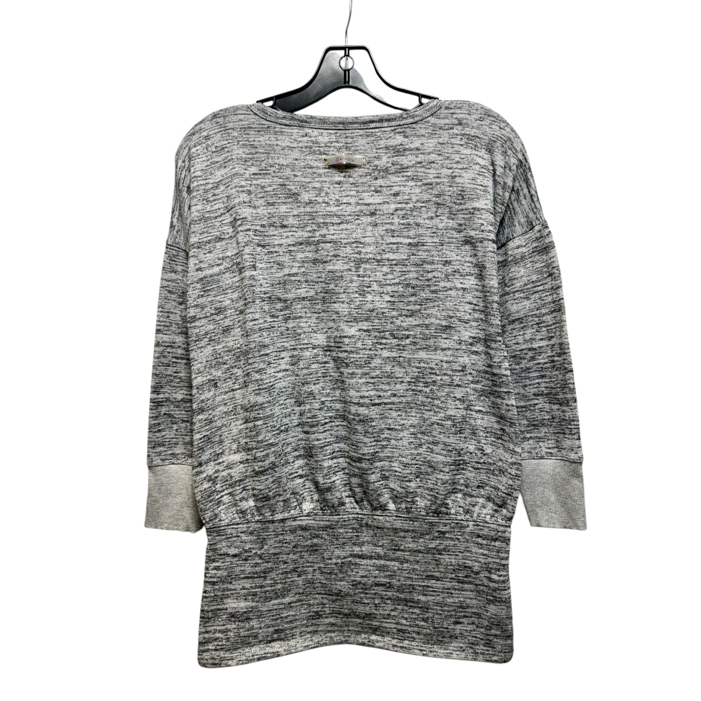 Athletic Top Long Sleeve Collar By Athleta In Grey, Size: Xs