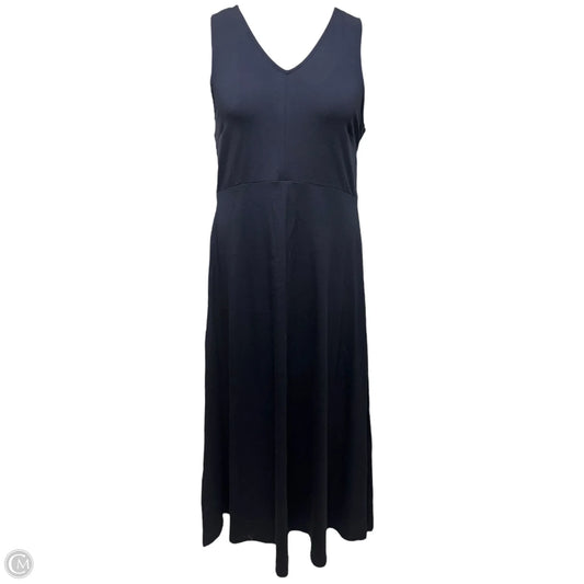Dress Casual Maxi By Talbots In Navy, Size: L