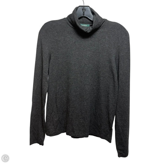 Top Long Sleeve By Lauren By Ralph Lauren In Grey, Size: S