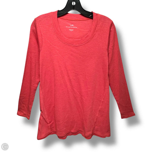 Top Long Sleeve By J. Jill In Pink, Size: S