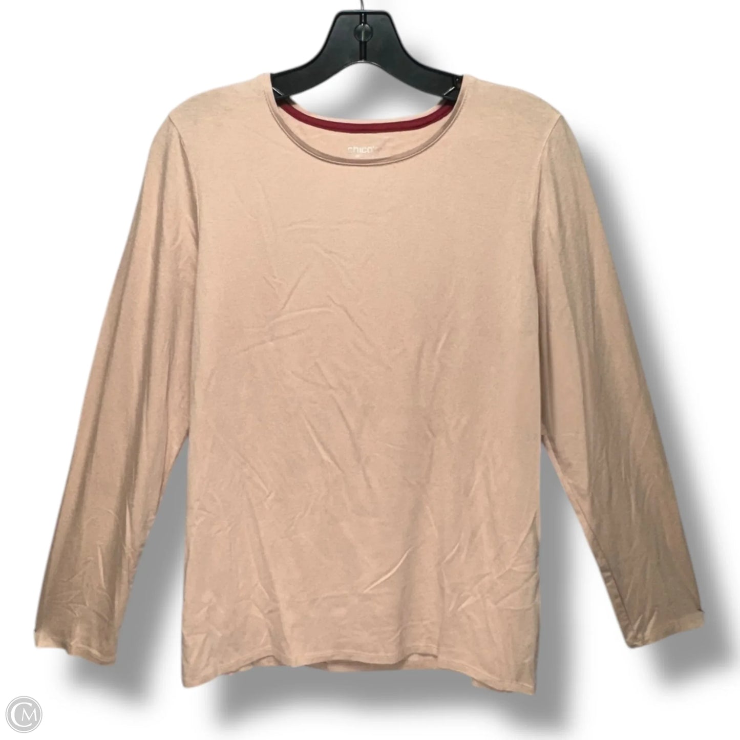 Top Long Sleeve By Chicos In Pink, Size: M