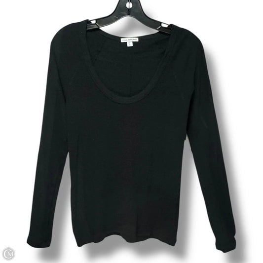 Top Long Sleeve By James Perse In Black, Size: L