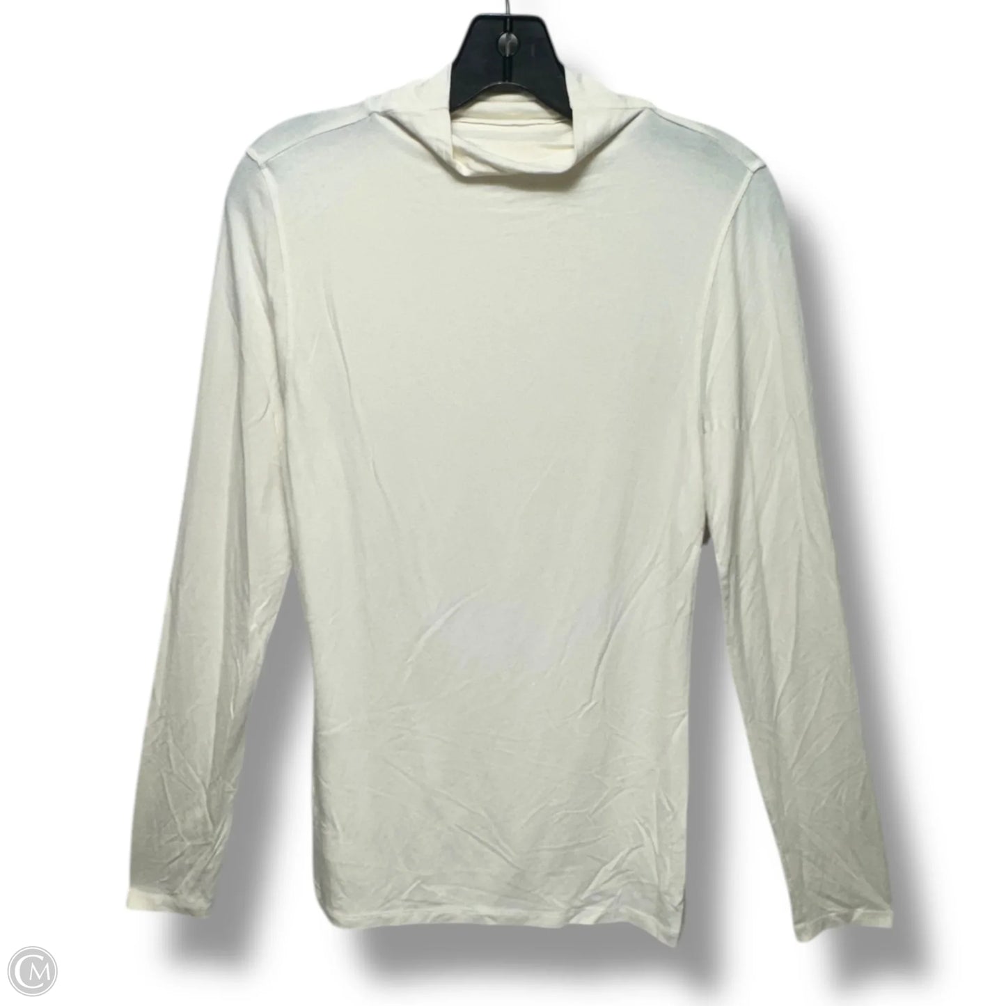 Top Long Sleeve By Ann Taylor In Cream, Size: L