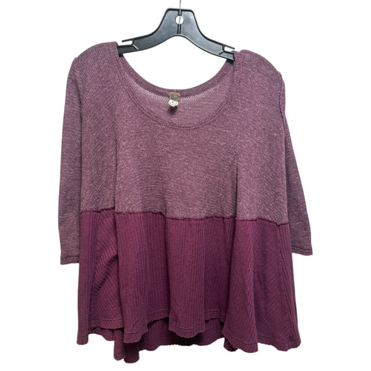 Top Long Sleeve By We The Free In Purple, Size: S