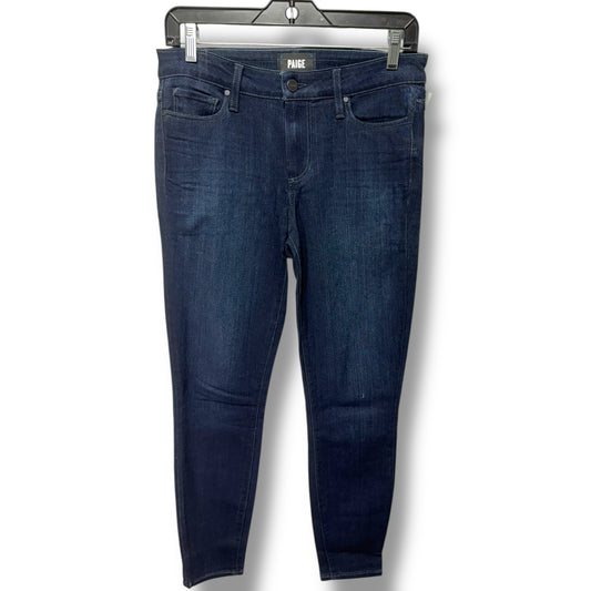 Jeans Skinny By Paige In Blue Denim, Size: 6