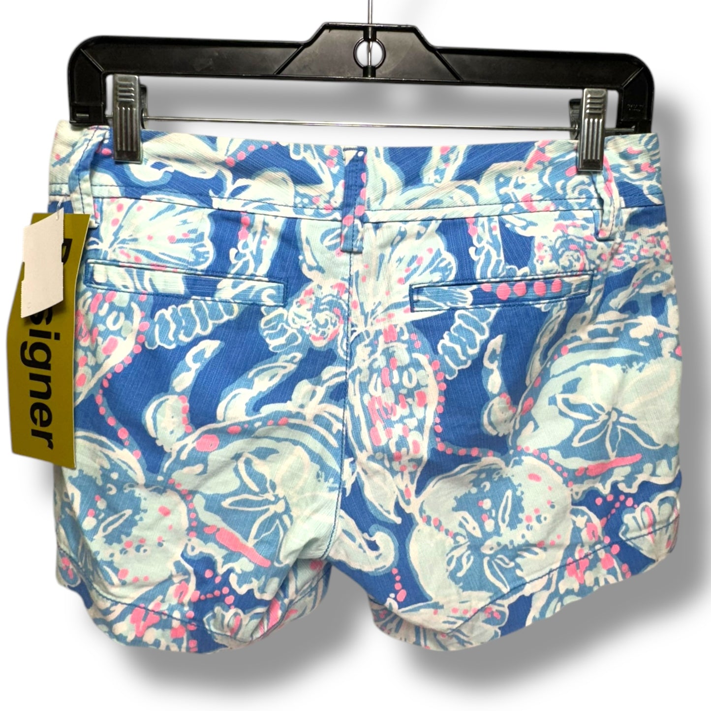 Callahan Shorts Designer By Lilly Pulitzer In Bay Blue & Into The Deep, Size: 0