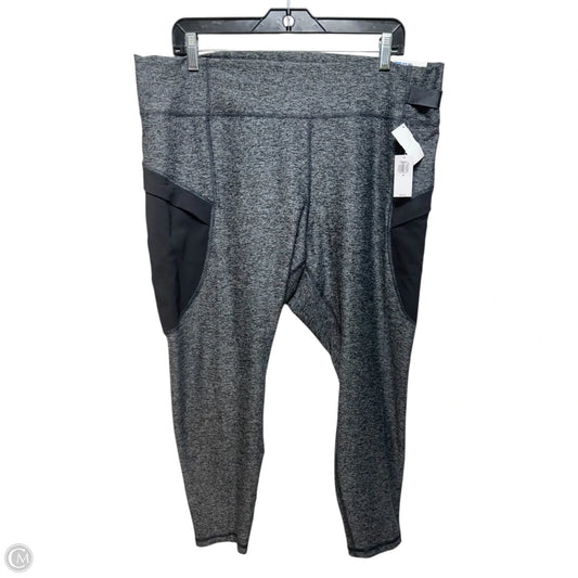 Athletic Leggings By Old Navy In Grey, Size: 2x