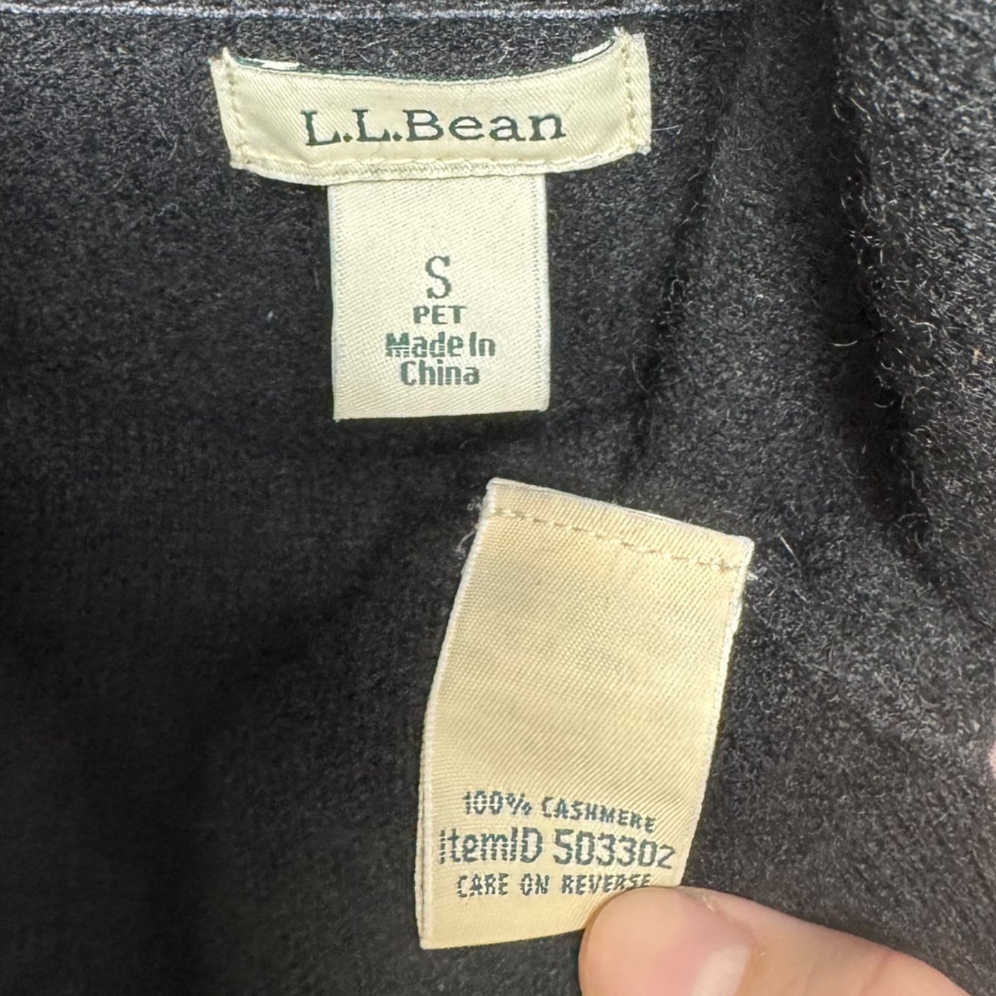 Sweater Cashmere By L.l. Bean In Black, Size: Sp