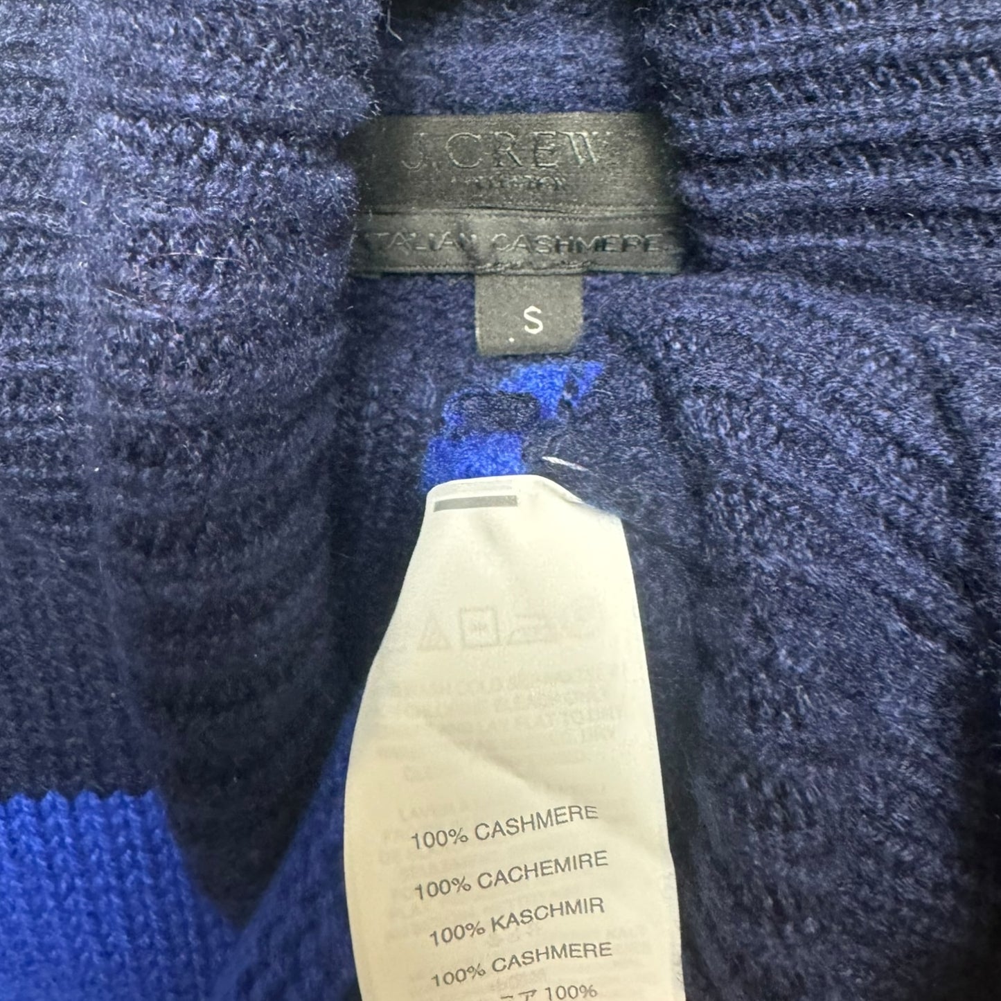 Sweater Italian Cashmere By J. Crew Collection In Blue, Size: S