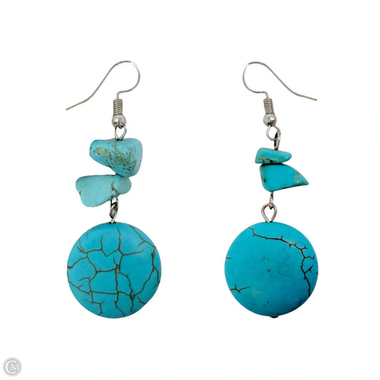 Faux Turquoise Earrings Dangle/drop By Unbranded