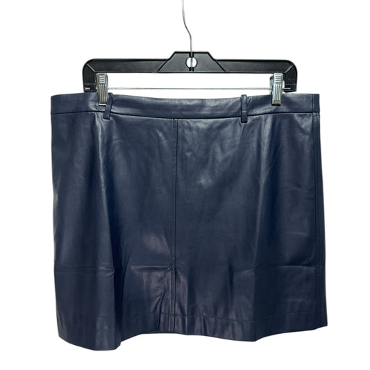 Faux Leather Skirt Mini By J. Crew In Navy, Size: 14