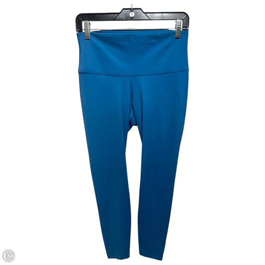 Athletic Leggings By Nike Apparel In Teal, Size: L