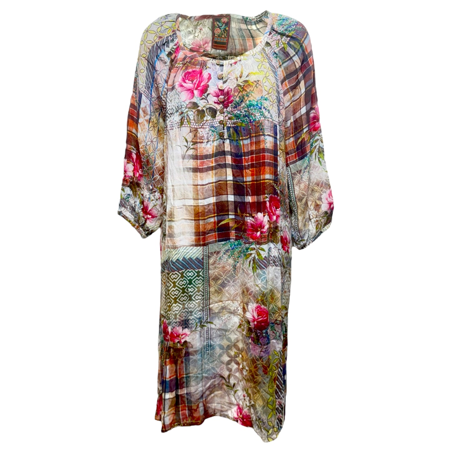 Peasant Tunic Dress By Johnny Was In Multi-colored, Size: S