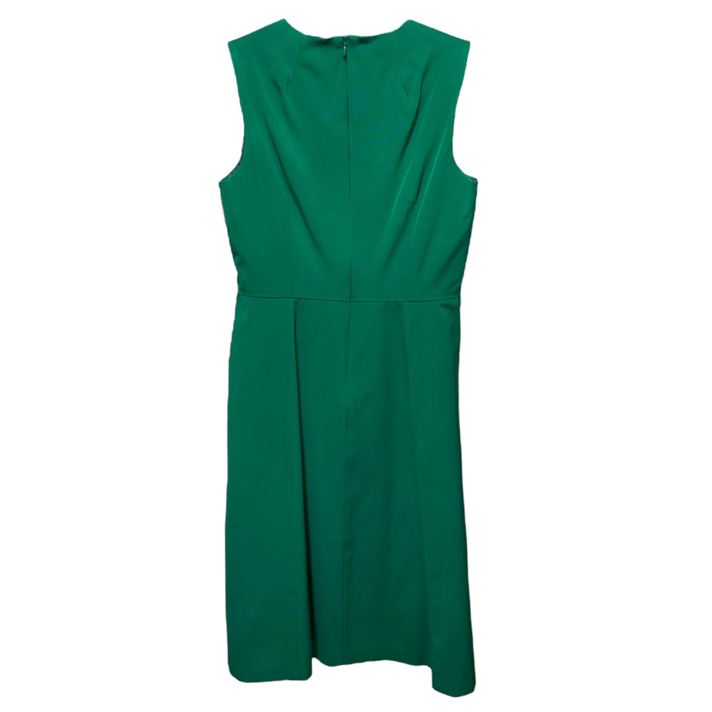 Fit & Flare Pleat Detail Midi Dress By Shoshanna In Green, Size: 10