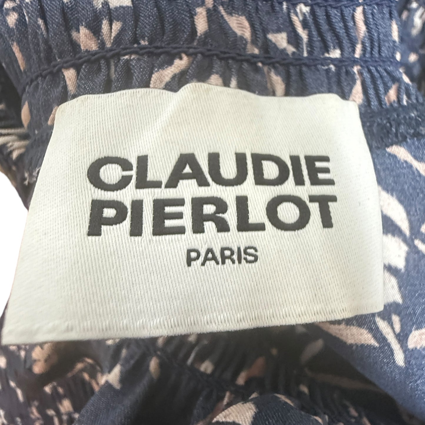 Column Maxi Dress By Claudie Pierlot In Navy Dark Print, Size: S