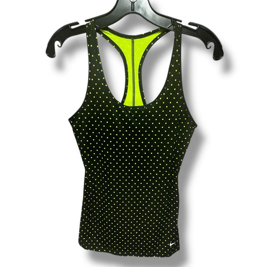 Athletic Tank Top By Nike Apparel In Polkadot Pattern, Size: S