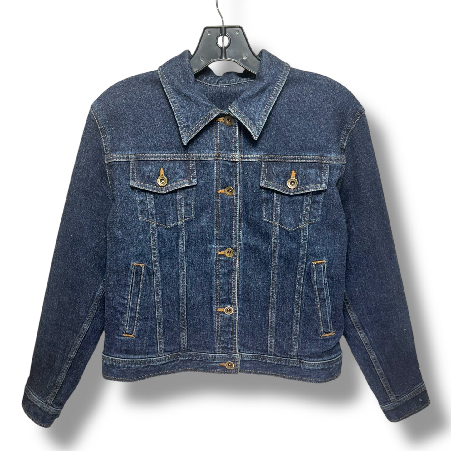 Jacket Denim By Lauren By Ralph Lauren In Blue Denim, Size: M