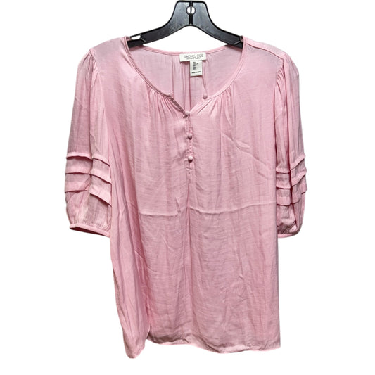 Blouse Long Sleeve By Rachel Zoe In Pink, Size: L