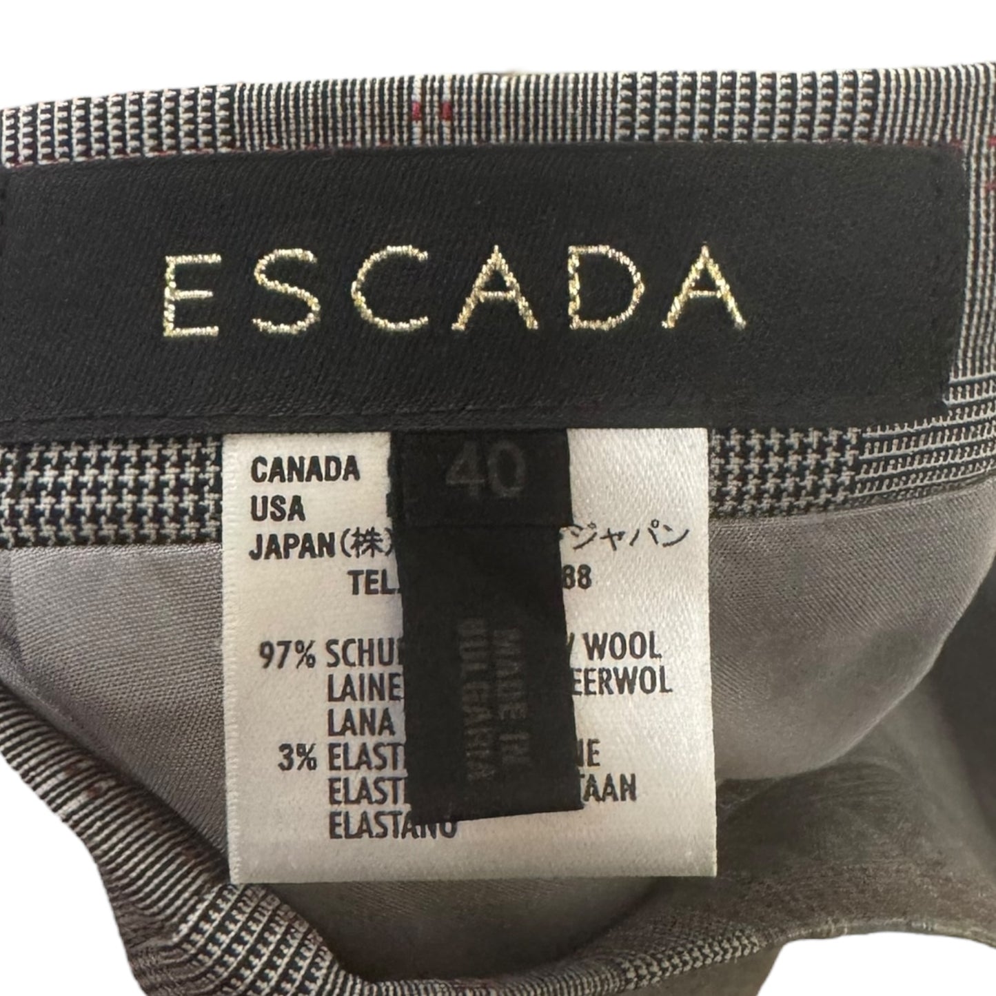 Skirt Designer By Escada In Grey, Size: 8