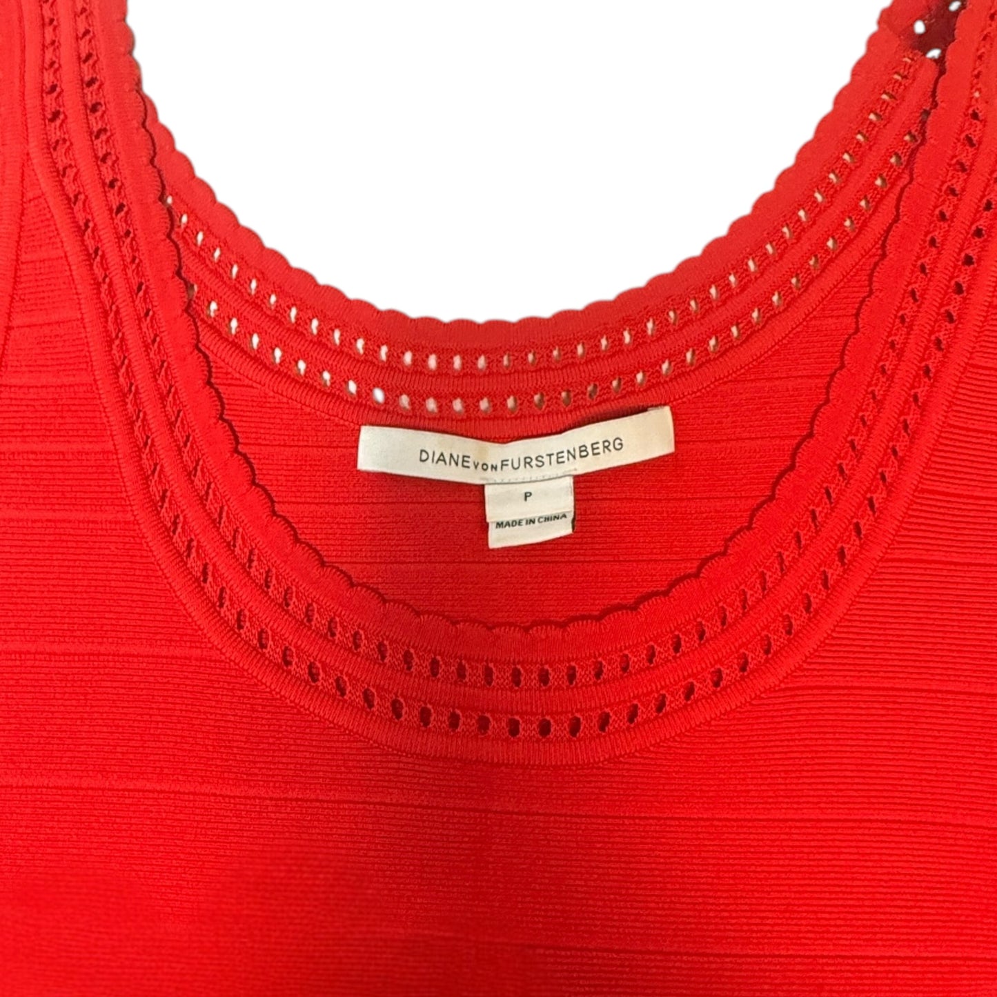 Perry Sleeveless Mini Dress Designer By Diane Von Furstenberg In Red, Size: Sp