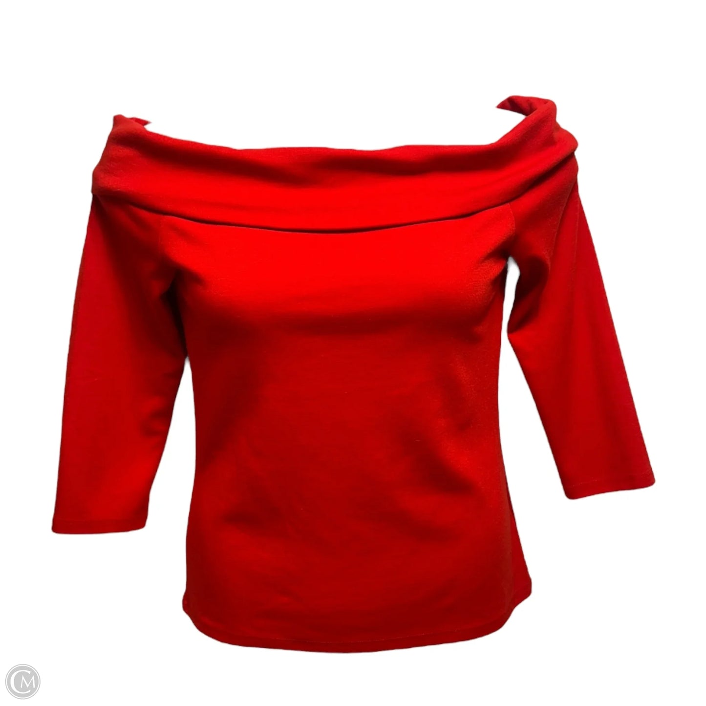 Rosiers Off Shoulder Top 3/4 Sleeve By Anthropologie In Red, Size: M