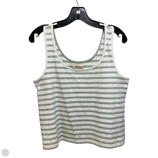 Top Sleeveless By Madewell In Striped Pattern, Size: M