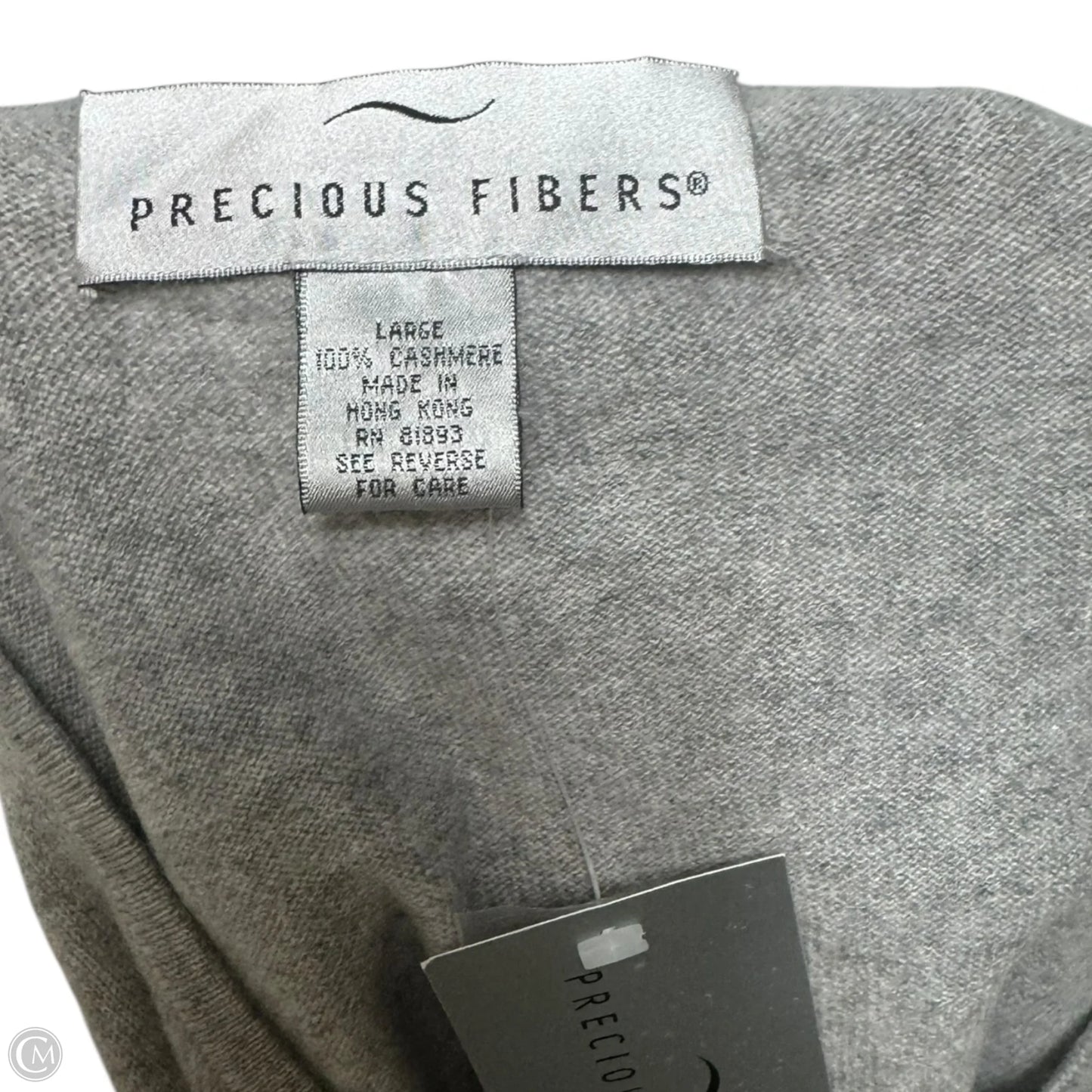 Cashmere Sweater Vest By Precious Fibers In Grey, Size: L