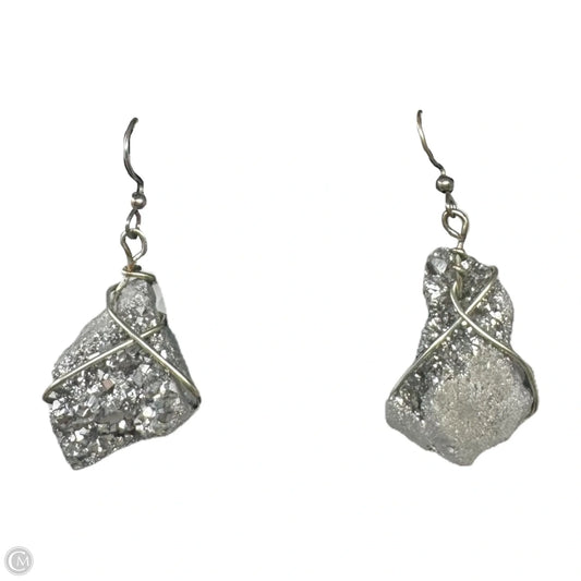 Pyrite Wrapped Earrings Dangle/Drop