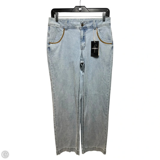 Jeans Flared By Flamingals In Blue Denim, Size: Xs
