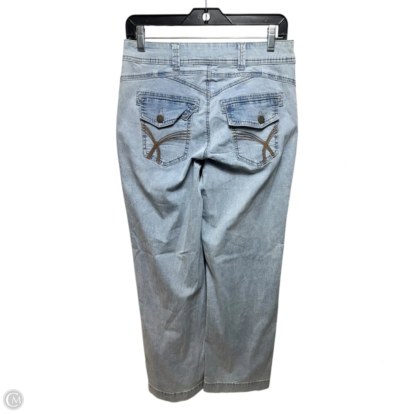 Jeans Flared By Flamingals In Blue Denim, Size: Xs