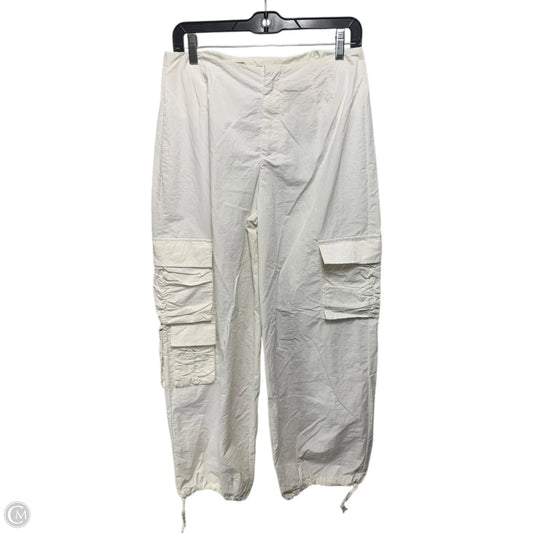 Parachute Cargo Pants By Miss Love In White, Size: M