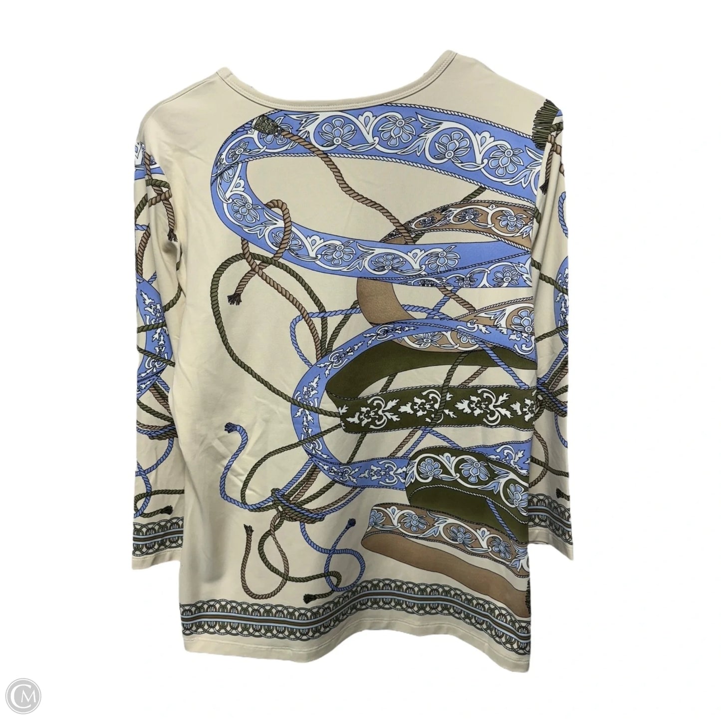 Top Long Sleeve By J Mclaughlin In Cream, Size: Xl