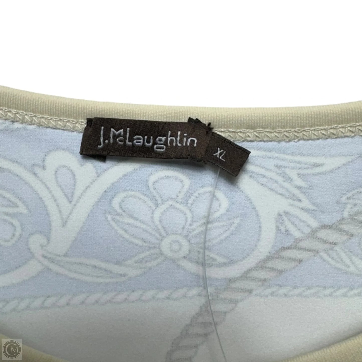 Top Long Sleeve By J Mclaughlin In Cream, Size: Xl