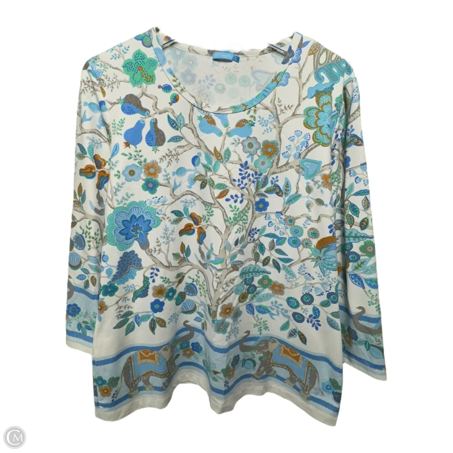Top Long Sleeve By J Mclaughlin In Blue, Size: Xl