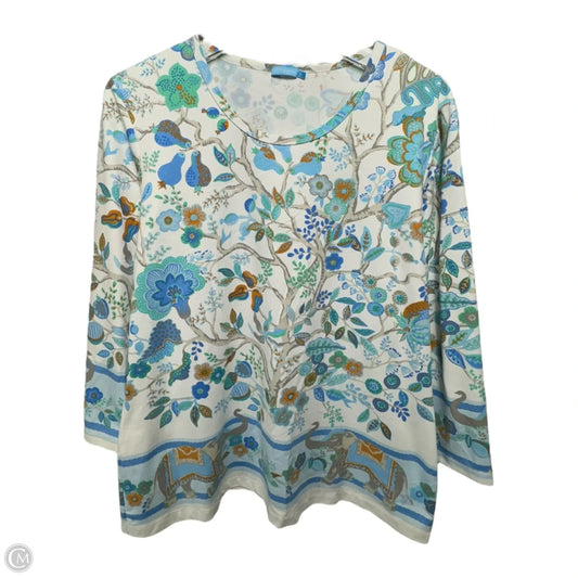 Top Long Sleeve By J Mclaughlin In Blue, Size: Xl