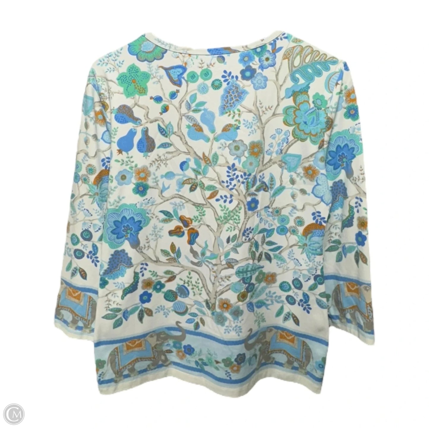 Top Long Sleeve By J Mclaughlin In Blue, Size: Xl