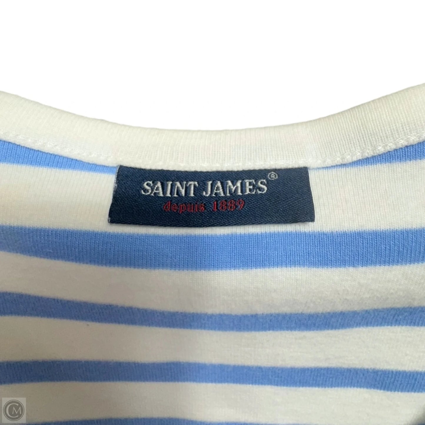 Top Long Sleeve By Saint James In Striped Pattern, Size: 14