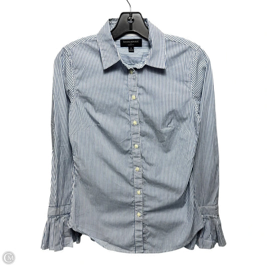Top Long Sleeve By Banana Republic In Striped Pattern, Size: 0