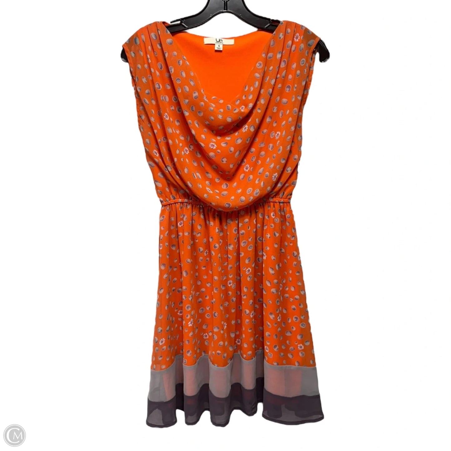 Silk Blend Dress Casual Midi By Ya In Orange, Size: S