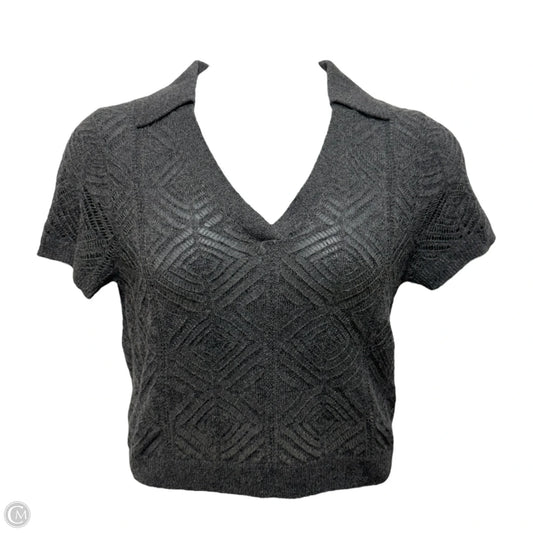 Open Knit Sweater Cashmere By J. Crew In Grey, Size: M