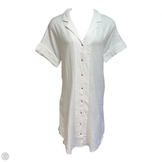 Cotton Gauze Dress Casual Maxi By Anthropologie In White, Size: Xl