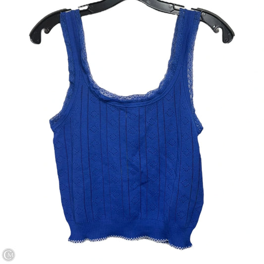 Pointelle Sweater-Tank In Premium Ultrafine Cotton By J. Crew In Blue, Size: S