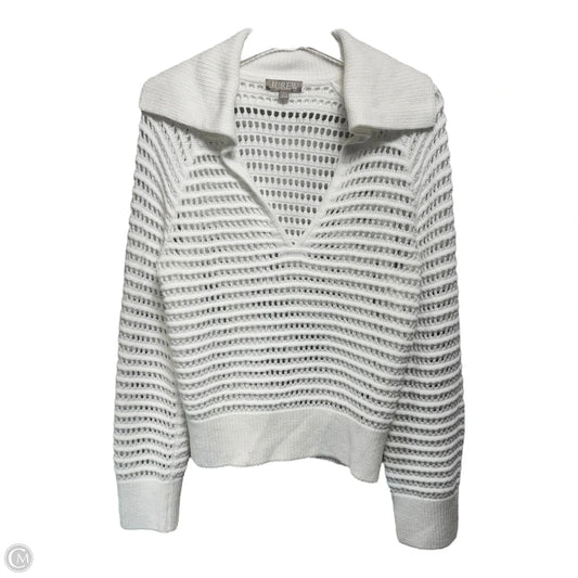 Crochet Sailor-Collar Sweater By J. Crew In White, Size: XS
