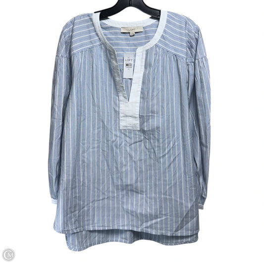 Top Long Sleeve By Loft In Striped Pattern, Size: Xl
