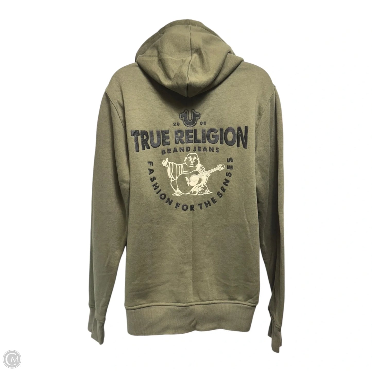 Sweatshirt Hoodie By True Religion In Green, Size: M
