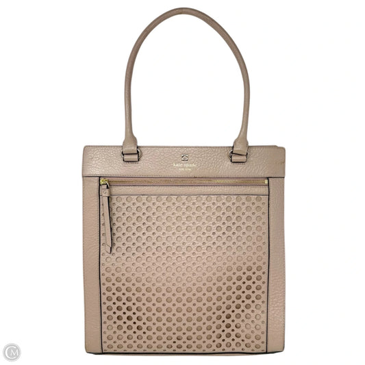 Perri Lane Bubbles Lynne Perforated Leather Tote Bag Designer By Kate Spade, Size: Large