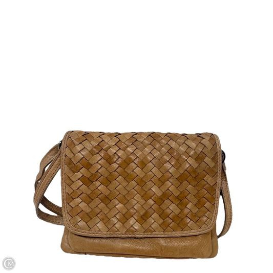 Woven Leather Crossbody By Unbranded, Size: Small