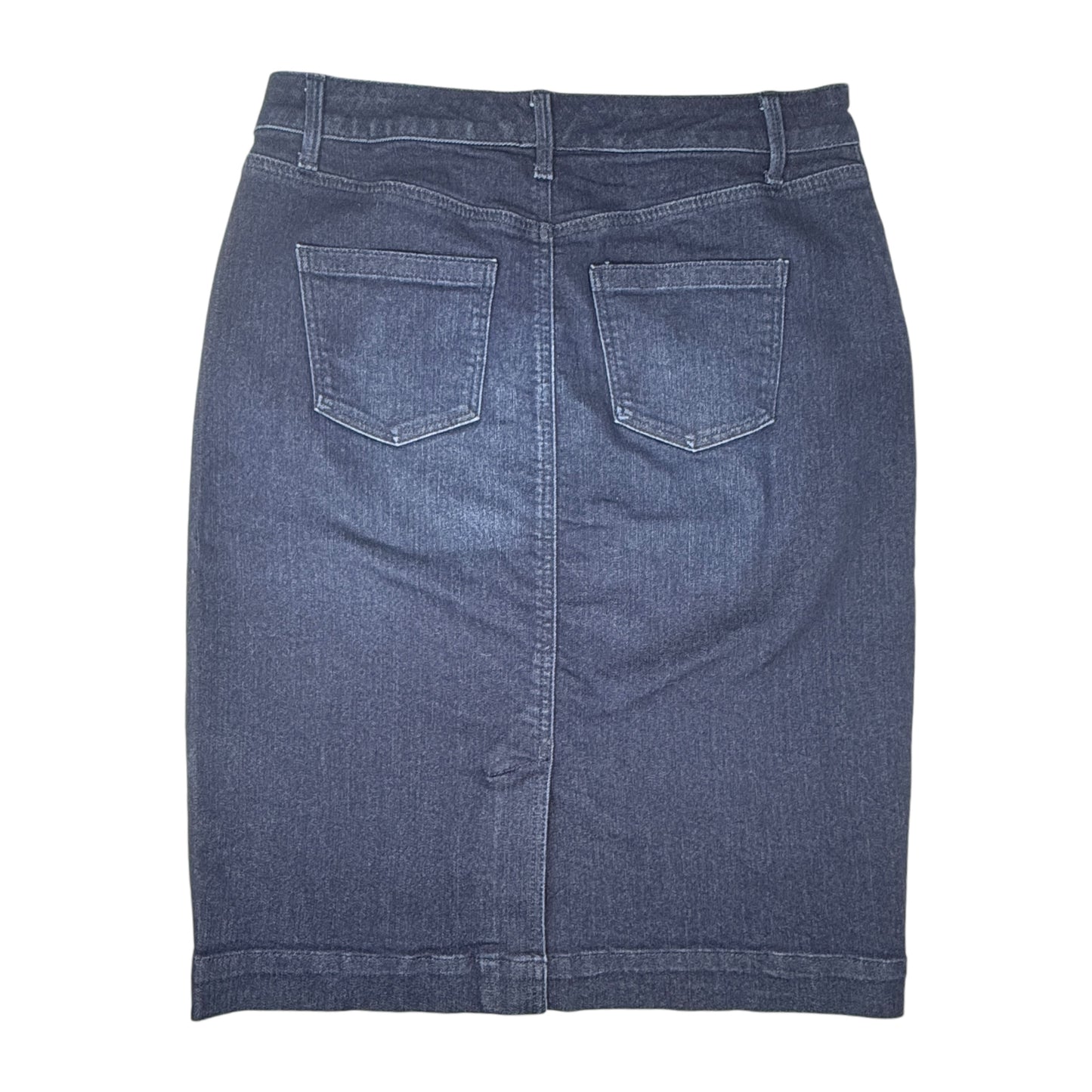 Classic Denim Skirt By Talbots In Blue, Size: 8petite