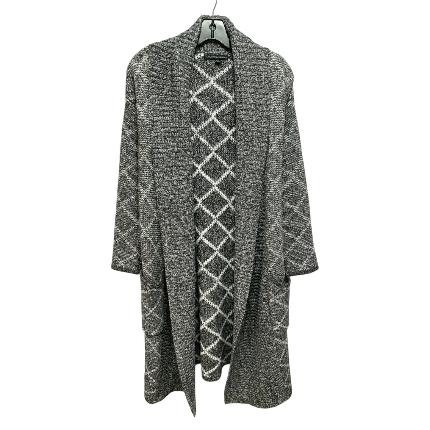 Sweater Cardigan By Harlowe & Graham In Grey, Size: M