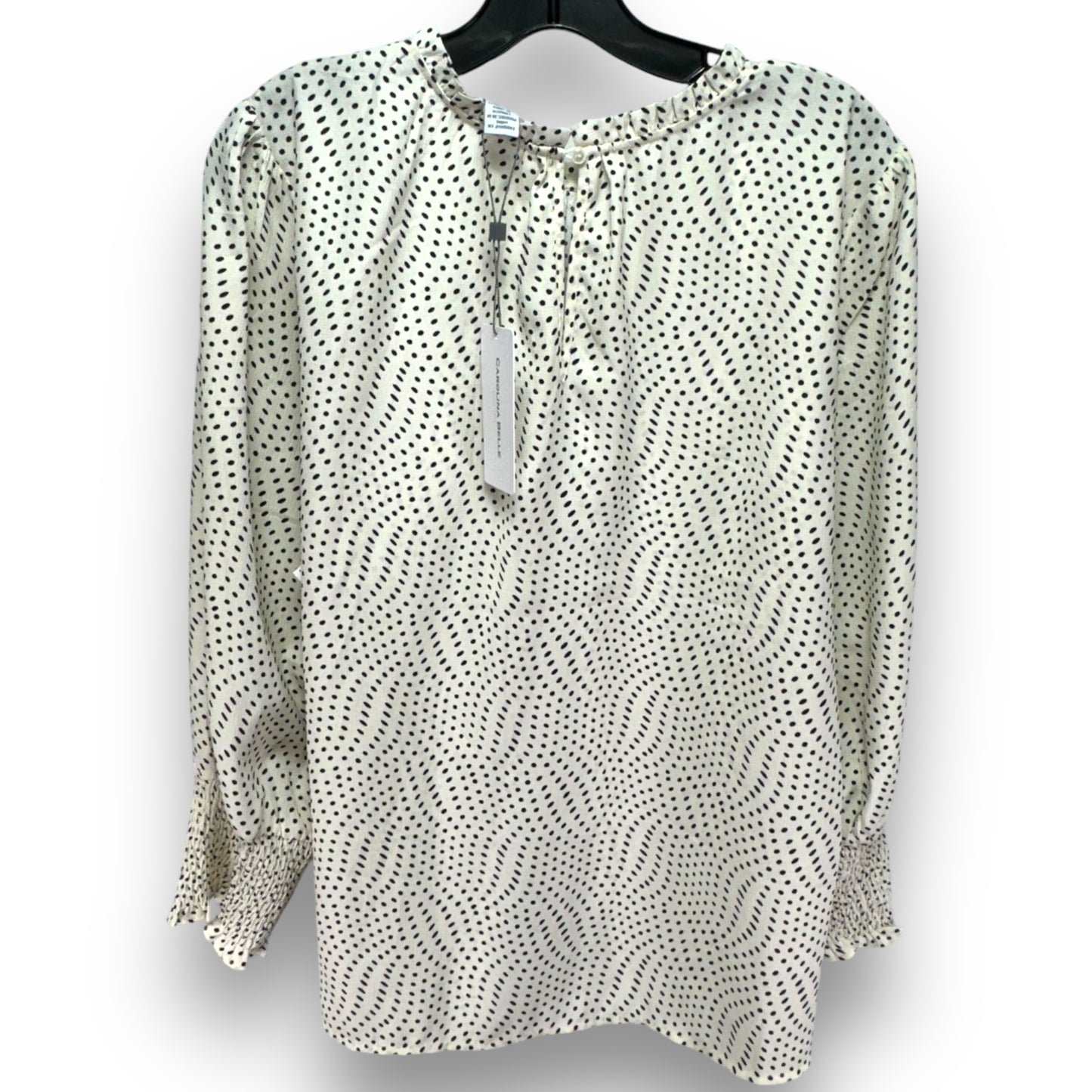 Top Long Sleeve By Beachlunchlounge In Checkered Pattern, Size: L